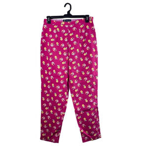 Vintage Women's Eagle Eye Corduroy Floral Slacks 14